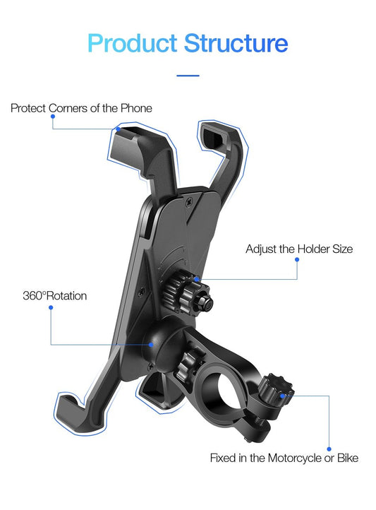 Adjustable cell phone holder