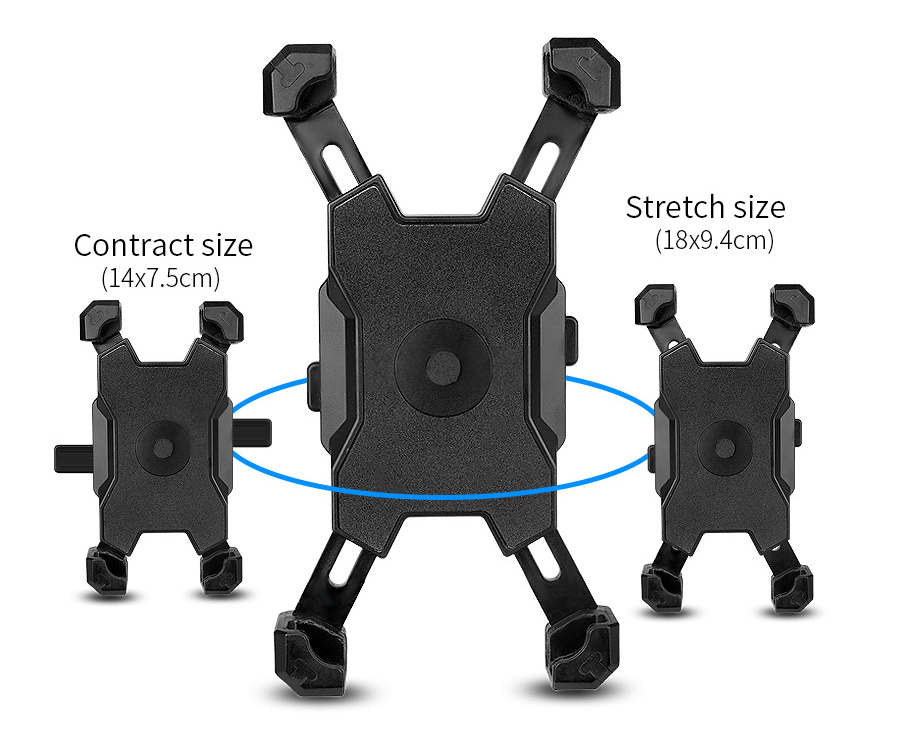 Adjustable cell phone holder